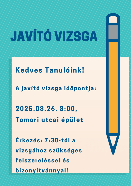 JAVÍTÓVIZSGA